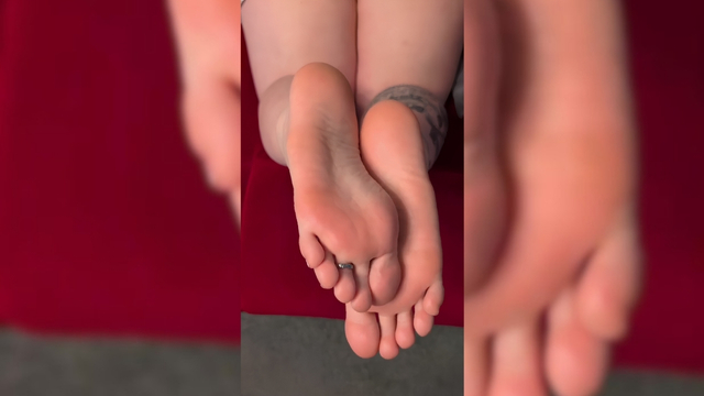 Pink Wrinkly Soles in Your Face Feet Tease
