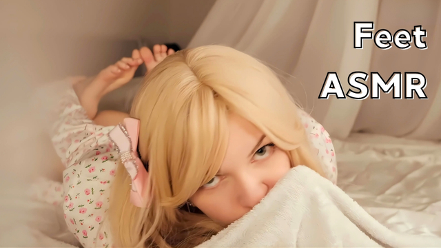 Cum in Her Mouth Blonde Feet ASMR JOI